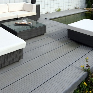 กลวง140*25ไม้ HDPE กลางแจ้ง WPC ดาดฟ้าครอบคลุมสวนคอมโพสิตสวนภูมิทัศน์และ Decking - Product Image 4