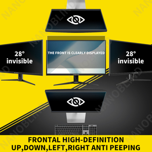 22 Inch 4 Cách/360 Độ Riêng Tư Màn Hình Lọc Cho 16:10 Màn Hình Rộng Màn Hình Máy Tính Dữ Liệu Bảo Mật Lá Chắn Chống Lóa Phim - Product Image 2