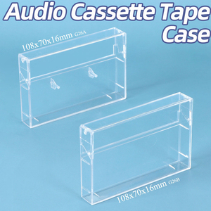 SUNSHING Boîtier de rangement en plastique pour cassettes audio VHS, étuis de remplacement pour disques <span class=keywords><strong>CD</strong></span> DVD, support de disques de jeu PS2 PS3 PS5 - Product Image 1