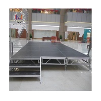 Structure en aluminium mobile pliable d'étape portative de 16X24FT pour l'exposition de musique extérieure
