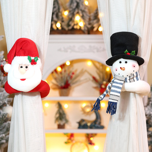 Décorations de rideaux de Noël en gros 2025 pour produits et cadeaux : Adorables ornements Bonhomme de neige, Vieil homme, Élan - Product Image 1