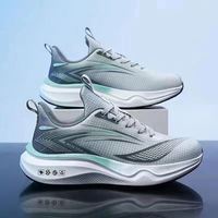 Nouvelles Chaussures de Sport Décontractées pour Hommes à Lacets en Maille Respirante, Confortables et Légères pour la Marche, le Tennis et la Course Printemps