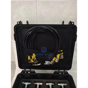 Jeu de manomètres hydrauliques 3/4/5 avec raccords en T pour machines de construction - Product Image 4