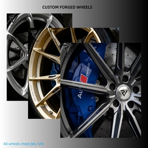 Jantes Hunt Performa 17-18 pouces en alliage, design old school à rebord profond, PCD 5x112, forgées en or pour <span class=keywords><strong>Mercedes</strong></span> W124 30mm/35mm/40mm - Product Image 5