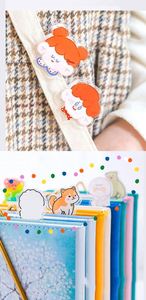 Pince à reliure en acrylique personnalisée en gros, sans frais de moule, transparente, pour marquer des livres, cadeaux fantaisie mignons - Product Image 6