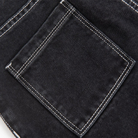 Jupes en jean taille haute A-line pour femmes grande taille noir Hip Wrap dames mini jupe