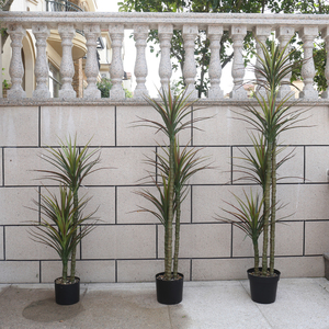 Ornements d'arbres artificiels pour aménagement paysager de jardin, en polyéthylène/PE, résistants aux UV, durables, écologiques, ignifuges, pour extérieur - Product Image 4