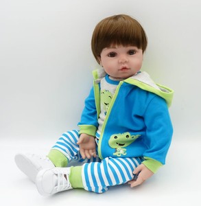 Venta caliente moda chica muñeca 48cm silicona y cuerpo de tela Reborn Baby Doll Nueva simulación de silicona suave Reborn Baby Doll - Product Image 5