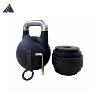 Kettlebell en acier inoxydable réglable, vente en gros d'usine, plusieurs couleurs disponibles, logo personnalisé, ensemble de poids pour la maison et la salle de sport