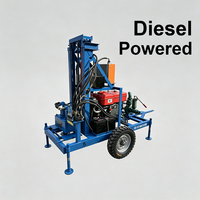 Machine de forage de puits d'eau mobile portable de 150 m, service OEM ODM, vente en gros directe d'usine à bas prix