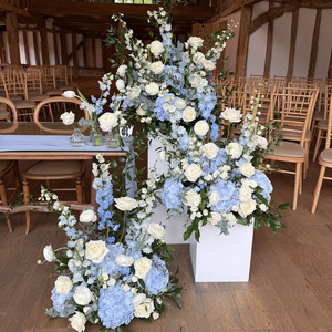 HK-FB035 Wedding Silk <b>Artificial</b> Rose Flower Ball Centerpiece Large Event Flower Ball Table Decoration Flower Ball - Product Image 2