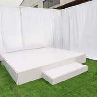 1x2m Easy Moving Choir Stage Platform and Riser pour décorations de mariage