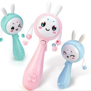 Juguete musical educativo para recién nacidos, móvil para cuna, campana para cama infantil, chupete para bebés, mordedor de conejo para bebés, sonajero - Product Image 1