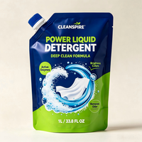 Sachet Doypack Personnalisé Imprimé de Haute Qualité pour Produits Chimiques, Détergent Lessive, Shampoing, Savon Liquide pour les Mains, Recharge avec Bec Verseur