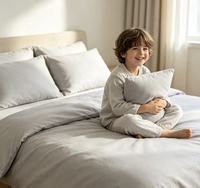 Drap de lit blanc doux et moins cher, literie populaire et drap de lit, tissu brossé en microfibre 100% polyester