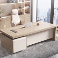 Nouvelle combinaison de bureau et de chaise de style moderne et simple pour directeur, avec finition sans peinture en PVC