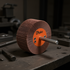 Disco Abrasivo de Tela Ttake de 40x5 mm con Eje de 6 mm, Grano 80, para Pulir Metal - Product Image 3