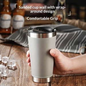 Vaso Térmico de Cerveza de Doble Pared con Logotipo Personalizado de 16 oz, Copo Térmico de Acero Inoxidable 18/8, Mantiene la Cerveza Fría, con Abrebotellas - Product Image 3