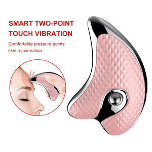 Điện gua SHA công cụ massage mặt cụ rung sưởi ấm Toning nâng Micro hiện tại guasha mặt <span class=keywords><strong>massager</strong></span> - Product Image 4