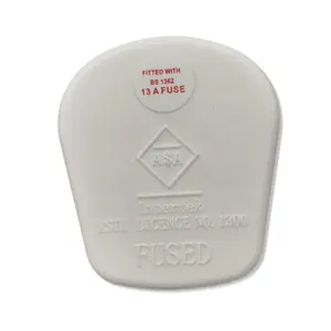 Witte Kleur Bs 1363 Goedgekeurd 13a Uk Plug Britse Standaard 3 Vierkante Pin Stekker