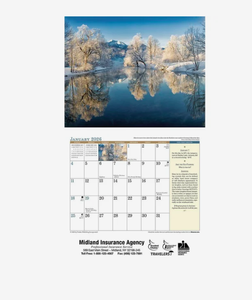 Calendriers personnalisés 2027 pour les météorologues, avec logo personnalisé, cadeau promotionnel de qualité supérieure, vente en gros - Product Image 3