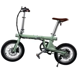 Mini vélo électrique pliant de 16 pouces pour enfants, bicyclette à moteur