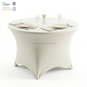 Funda de Mesa Elástica Negra de 8 pies con Certificación NFPA, Ajustable, Personalizable, Resistente al Calor, Ecológica, Impermeable, Duradera y Moderna - Product Image 1