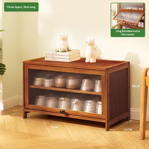 <span class=keywords><strong>Scarpiera</strong></span> Alta in Bambù <span class=keywords><strong>per</strong></span> Ingresso, Ultra-Sottile, Multistrato, Design Moderno, Portascarpe <span class=keywords><strong>per</strong></span> Uso in Corridoio - Product Image 6