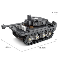 JKC7652, tanque de Tigre, equipo de partículas pequeñas, modelo de bloque, rompecabezas para niños, juguete de bloques de construcción, juego de bloques de plástico, venta al por mayor
