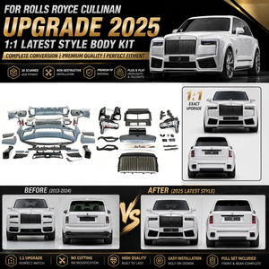 Kit carrosserie pour <span class=keywords><strong>Rolls</strong></span> <span class=keywords><strong>Royce</strong></span> <span class=keywords><strong>Cullinan</strong></span> 2018-2024, mise à niveau 2025, accessoires pare-chocs, phares, calandre, échappement, kit carrosserie <span class=keywords><strong>Cullinan</strong></span> BB Facelift - Product Image 1