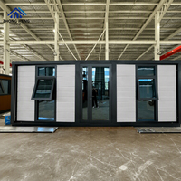 Casa Contenedor Expandible de Lujo de 20 pies/40 pies, Moderna, Tres en Uno, Villa Modular Prefabricada de 2 Dormitorios para Estadías en Resorts