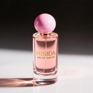 ขวดน้ำหอมแบบใสทรงจีบขนาด30มล. 50มล. 100มล. ขวดน้ำหอมแก้วเปล่าพร้อมฝาสีชมพู - Product Image 3