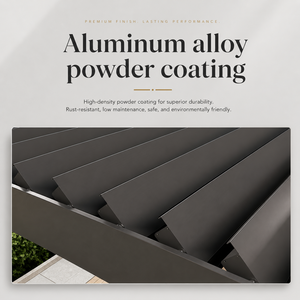 HENLIXO Perfiles Modernos <span class=keywords><strong>de</strong></span> Aluminio para Pérgolas y Gazebos <span class=keywords><strong>de</strong></span> Patio, Pérgolas Bioclimáticas para Exteriores - Product Image 2