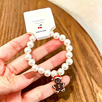 Nouveau bracelet en perles de style princesse de dessin animé sur le thème de l'océan pour enfants, bijoux en gros
