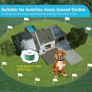 Système de clôture pour animaux de compagnie, fil électrique pour clôture pour chiens avec collier de choc portable pour chien, dressage de chien - Product Image 2