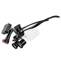 Zoomable 2.5x 3.5x Surgical Loupes with Wireless LED Headlight Lightweight High Definition Magnifier for Dental ENT Surgery