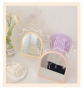 Scaffale di stoccaggio a parete specchio per il trucco specchio per il trucco per le necessità quotidiane del supermercato - Product Image 5