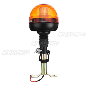 Metal Rotating Flashing Beacon Mount Warning <b>Light</b> Bracket Flexible Stem DIN <b>Pole</b> Tractor Mounting <b>Light</b> - Product Image 5