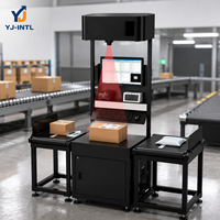 Máquina de Pesaje y Lectura de Códigos de Barras para Paquetes con Banda de Acero Inoxidable de Alta Capacidad, Clasificación y Escaneo Automatizados DWS Estáticos YJ-INTL 3000