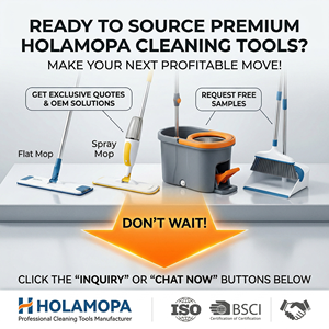 Kit de Limpieza para el Hogar HOLAMOPA con Mopa de Microfibra y Cubo con Ruedas para un Fácil Escurrido y Cuidado Eficiente del Suelo, Exhibición para Tiendas Minoristas - Product Image 6