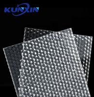 Nouveau design anti-éblouissant 3mm lumière opale Pmma panneau acrylique plafonnier prismatique pyramide diffuseur