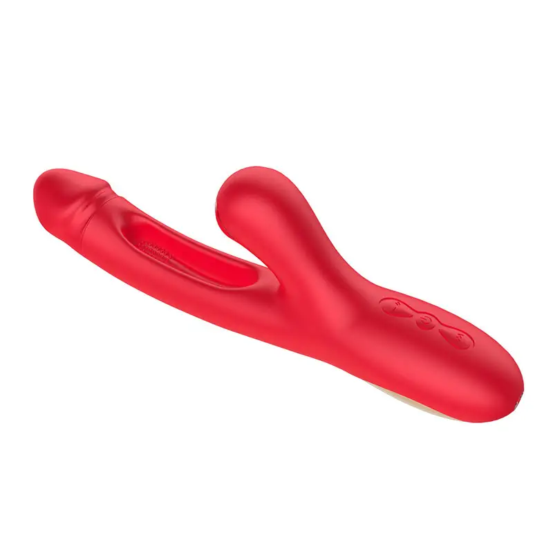 Hete Verkoop Rode Seksspeeltjes Krachtige G Spot Konijn Vibrerende Dildo Clitoris Vibrator Voor Vrouwen