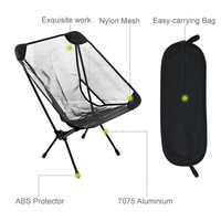 Nouveau Design chaise de Camping géante pliante, chaise de pêche ouverte, chaise de relaxation, repos en métal, chaise pliante de plage