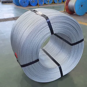 Rosca de aço galvanizado para cabo de fio de aço de boa qualidade com redução de preço de matéria-prima
