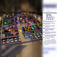 Aire de jeux intérieure commerciale sur mesure avec thème 3D, toboggan, piscine à balles, parcours d'obstacles et espace de repos parental