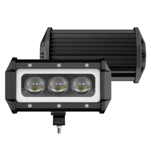 Barre lumineuse LED 55W pour tout-terrain, lampe blanche et jaune DRL 5 pouces, spot pour camionnette 4x4 - Product Image 3