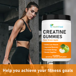 Private Labels Sour Green Apple Flavor Build Lean Muscle Improve Recovery Creatine Monohydrate Gummy Creatine Gummies - Product Image 4