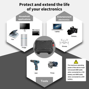 DATOUBOSS 12V 220V 2000W Soluciones de energí<span class=keywords><strong>a</strong></span> alternativa Inversores Convertidores para RV Boat Camping Sistema solar y uso doméstico - Product Image 5