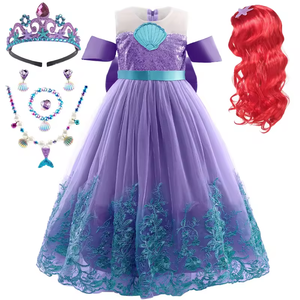 <span class=keywords><strong>Disfraces</strong></span> de Princesa de Fiesta Elegantes para Niñas 2024 Disfraz de <span class=keywords><strong>Sirenita</strong></span> para Carnaval de Pascua y Cosplay de Halloween para Niños - Product Image 3