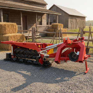 Machine agricole : Tondeuse rotative à disques entraînée par prise de force de tracteur, broyeur d'herbe avec <span class=keywords><strong>rouleau</strong></span> - Product Image 1